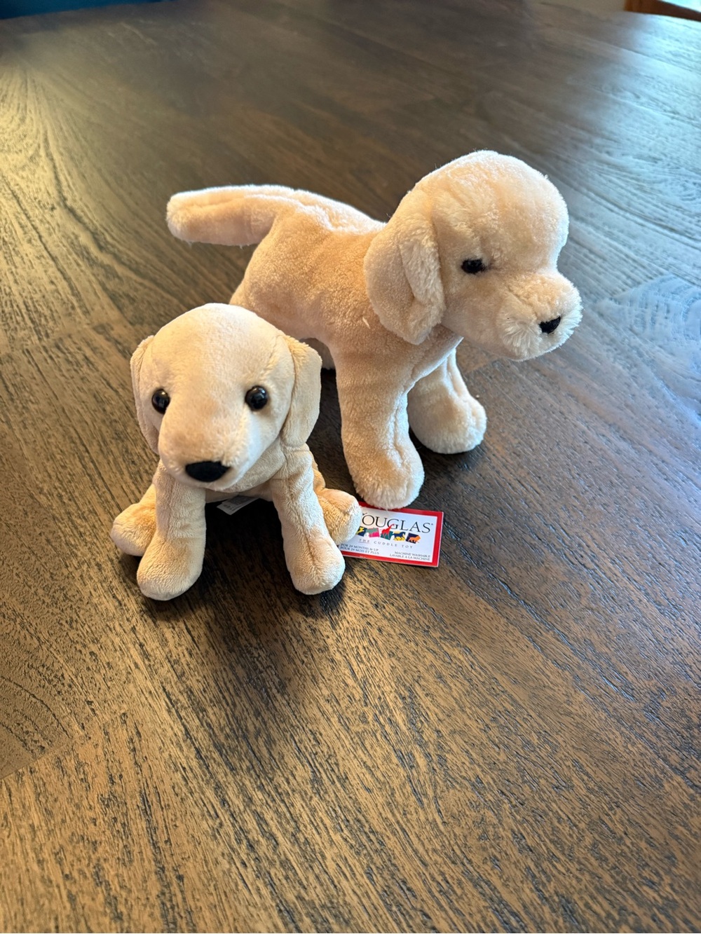 Douglas Cuddle Toys Plush - Lot of 2 plush yellow Labrador Dogs